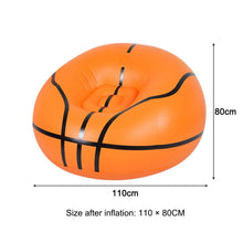 Cargar imagen en el visor de la galería, Sofá inflable de fútbol, silla de salón de aire, tumbona de baloncesto, muebles de exterior, jardín y oficina MOD TOY 141