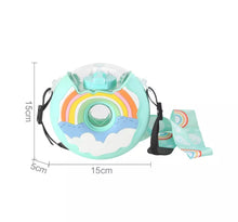 Cargar imagen en el visor de la galería, Botella de agua con diseño de Donut para niños, bote de estilo lindo creativo con pajita, 380ml, portátil, a prueba de fugas, MOD 2010
