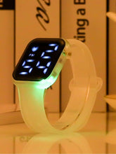 Cargar imagen en el visor de la galería, Reloj digital con armazón de luces