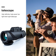 Cargar imagen en el visor de la galería, Telescopio Monocular celular o caza HD con Zoom de 40X60, prismáticos de visión clara para ver el teléfono móvil, acampar y cazar al aire libre MOD 40x60B
