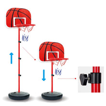 Cargar imagen en el visor de la galería, Tablero de básquetbol y Aro de baloncesto ajustable para niños pequeños, estante de soporte para niños, Bola de interior al aire libre, deporte, tablero trasero, llanta, tiro, juguete para niños, 63-150CM MOD TOY 574 y TOY 577