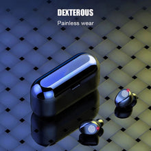 Cargar imagen en el visor de la galería, Auriculares inalámbricos F9 TWS con Bluetooth, dispositivo de audio estéreo con cancelación de ruido, con estuche de carga de 2000mAh, fuente de alimentación móvil, novedad MOD F9
