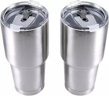 Cargar imagen en el visor de la galería, Vaso tipo yeti liso Vasos aislados de acero inoxidable con tapas, vaso de doble pared aislado al vacío, Úsala como taza de viaje, taza de café 30 oz 900 ml MOD 2005