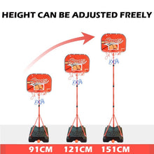 Cargar imagen en el visor de la galería, Tablero de básquetbol y Aro de baloncesto ajustable para niños pequeños, estante de soporte para niños, Bola de interior al aire libre, deporte, tablero trasero, llanta, tiro, juguete para niños, 63-150CM MOD TOY 574 y TOY 577