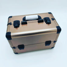 Cargar imagen en el visor de la galería, Estuche de cosméticos profesional 36.5x22x26 portátil de gran capacidad, bolsa de maquillaje de mano, a la moda, almacenamiento multicapa, caja de belleza MOD CX7570 - mychinashop.com