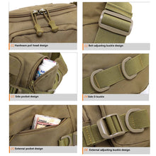 Cargar imagen en el visor de la galería, Canguro grande riñonera de nailon de alta calidad, bolso de hombro y pecho, multicapacidad, para viaje MOD 6023