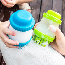 Cargar imagen en el visor de la galería, Cepillo de baño y masaje para perros y gatos, dispensador de champú para mascotas, cepillo de silicona, dispositivo de limpieza de cerdas para mascotas, peine de baño Wahser MOD SE21-39