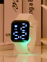 Cargar imagen en el visor de la galería, Reloj digital con armazón de luces