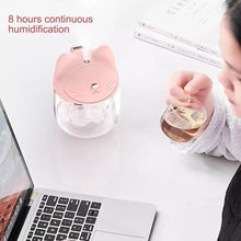 Cargar imagen en el visor de la galería, Mini humidificador de aire USB portátil cat purificador difusor de Aroma vapor uso seguro para el hogar atomizador aromaterapia JSQ199 - mychinashop.com