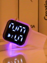 Cargar imagen en el visor de la galería, Reloj digital con armazón de luces