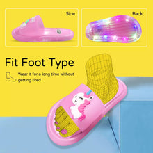 Cargar imagen en el visor de la galería, Sandalia Zapatillas luminosas para niños, zapatos cómodos con luz Led para chico, casa de bebé, calzado antideslizante de PVC suave con dibujo MOD 681