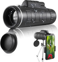 Cargar imagen en el visor de la galería, Telescopio Monocular celular o caza HD con Zoom de 40X60, prismáticos de visión clara para ver el teléfono móvil, acampar y cazar al aire libre MOD 40x60B