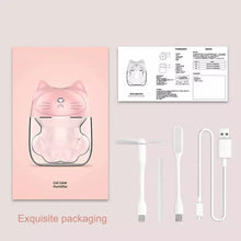 Cargar imagen en el visor de la galería, Mini humidificador de aire USB portátil cat purificador difusor de Aroma vapor uso seguro para el hogar atomizador aromaterapia JSQ199 - mychinashop.com