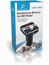 Cargar imagen en el visor de la galería, Kit de coche con Bluetooth 5,0 transmisor de manos libres inalámbrico con FM, reproductor de MP3 LCD, 3.1A cargador USB, accesorios de coche MOD FMX9