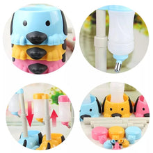 Cargar imagen en el visor de la galería, Botella de agua para colgar, bebedero de mascotas automático, dispensador de alimentación para cachorros, bebedero para mascotas, bebedero para perros y gatos mod TAZÓN DE MASCOTA - mychinashop.com