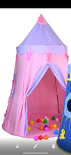 Cargar imagen en el visor de la galería, Tienda de campaña castillo COLOR ROSA REFORZADA para interiores y exteriores reforzado para niños, casa de Juegos de Princesa para bebés, tipi de juego portátil para niños y niñas, cabaña divertida, sala de zona interesante MOD 10582-1