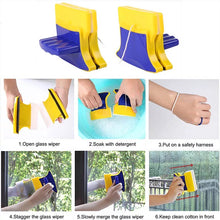 Cargar imagen en el visor de la galería, Cepillo de limpieza de ventanas magnético de doble cara, limpiador de vidrio de Windows Surface, herramientas de limpieza del hogar, lavado de parabrisas MOD SE21-47