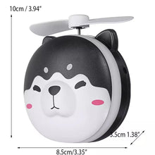 Cargar imagen en el visor de la galería, Mini ventilador portátil de verano para oficina recargable de mano con luz LED de dibujos animados de cerdo, Mini ventilador refrigerante, espejo de maquillaje MODELOS SURTIDOS - mychinashop.com
