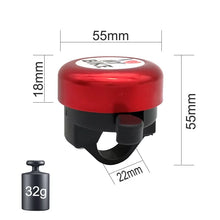 Cargar imagen en el visor de la galería, Timbre de manillar de bicicleta para I ❤️ MY BIKE , timbre de sonido fuerte, advertencia, minibocina para bicicleta MOD BICI 002
