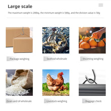 Cargar imagen en el visor de la galería, Mini báscula Digital LCD para colgar, balanza de peso Industrial, electrónica, resistente, 200 KG MOD PES009