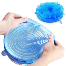 Cargar imagen en el visor de la galería, Tapas elásticas de silicona para cocina, tapa Universal para microondas, cuenco, olla, 6 unidades MOD GH4542