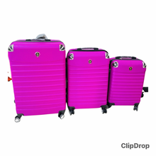 Cargar imagen en el visor de la galería, Maleta de viaje con ruedas para mujer, juego de equipaje rodante, bolsa de equipaje con ruedas, 3 pzs