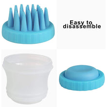Cargar imagen en el visor de la galería, Cepillo de baño y masaje para perros y gatos, dispensador de champú para mascotas, cepillo de silicona, dispositivo de limpieza de cerdas para mascotas, peine de baño Wahser MOD SE21-39