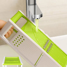 Cargar imagen en el visor de la galería, Rallador multifuncional para verduras, rebanador de zanahorias, cebolla y patatas, cortador de frutas, dispositivos de cocina accesorios para el hogar, 5 en 1 Juego MOD 1052