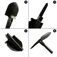 Cargar imagen en el visor de la galería, Pala de acampada multifunción, herramienta de jardín de emergencia, plegable, militar, sierra, de supervivencia - mychinashop.com