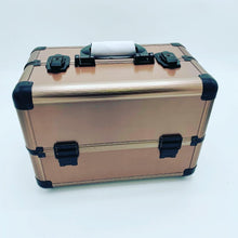 Cargar imagen en el visor de la galería, Estuche de cosméticos profesional 36.5x22x26 portátil de gran capacidad, bolsa de maquillaje de mano, a la moda, almacenamiento multicapa, caja de belleza MOD CX7570 - mychinashop.com