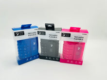 Cargar imagen en el visor de la galería, Teclado plegable Flexible impermeable de goma de silicona, USB, 109 teclas, para PC,MOD TC02.85