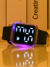 Cargar imagen en el visor de la galería, Reloj digital con armazón de luces