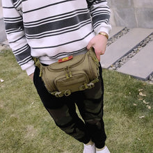 Cargar imagen en el visor de la galería, Canguro grande riñonera de nailon de alta calidad, bolso de hombro y pecho, multicapacidad, para viaje MOD 6023