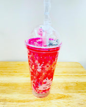 Cargar imagen en el visor de la galería, Vaso de LUZ unicornio con pajilla tapa para niños unicornio MOD XY-2105