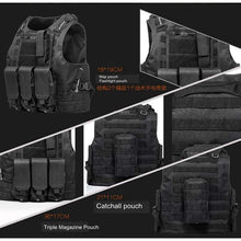 Cargar imagen en el visor de la galería, Chaleco táctico de seguridad Outlife USMC Airsoft CS, militar, Molle, portador de placa de asalto, ropa de exterior, chaleco de caza MOD D-34