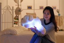 Cargar imagen en el visor de la galería, Perro Peluche luminoso colores 40 cm colorido con luz LED para niños, muñecos con relleno de animales con luz LED, diseño de perro disponible, almohada de juguete, cojín para niños, perfecto para decoración de habitación infantil MOD 40CM