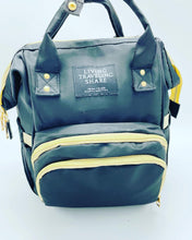 Cargar imagen en el visor de la galería, Pañalera térmica doble cierre MOD V-634 color negro