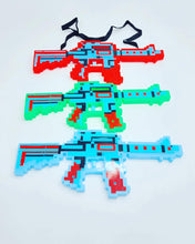 Cargar imagen en el visor de la galería, MINECRAFT juguetes de subpistola eléctrica luminosa para niños, juguetes de música con luz de mosaico, juegos de ametralladora MOD 9917