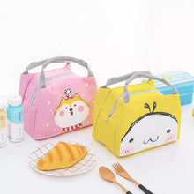 Cargar imagen en el visor de la galería, Bolsa de almuerzo con dibujos animados para mujer, niña y niño, fiambrera con aislamiento térmico, bolsa de Picnic para comida, bolsa para botella de leche DISEÑO FIAMBRERA MOD 6713