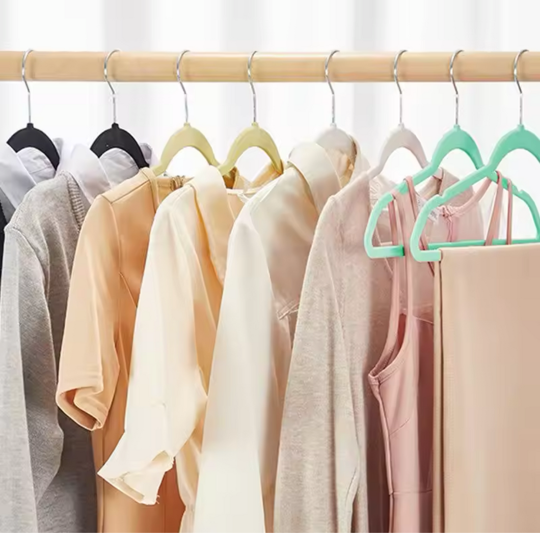 Gancho para ropa de terciopelo