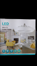 Cargar imagen en el visor de la galería, Ventilador de techo de 30W con luces integradas, iluminación de techo remota E27, dormitorio, sala de estar, interruptor de Control, lámpara para el hogar MOD ZE-2140 25699981
