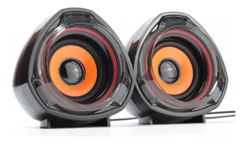Altavoces para PC de alta calidad y fidelidad con luz RGB MOD Q87