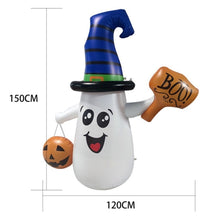 Cargar imagen en el visor de la galería, Fantasma Inflable De Halloween De 1,5 M Con Calabaza Inflable MOD 96900
