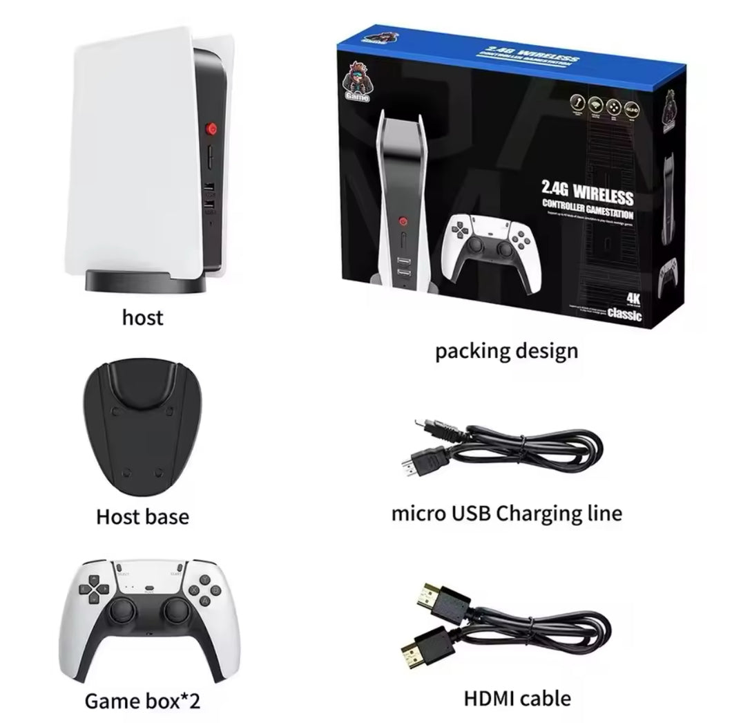 Consola de juegos M5 con audio mini TV, salida HD, consola de videojuegos clásica retro, doble joystick, mando ps5  juegos de Arcade ps1 Nintendo PSP MOD