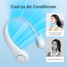 Cargar imagen en el visor de la galería, Mini ventilador portátil para colgar en el cuello, sin aspas, cinturón, ángulo ajustable, carga USB
