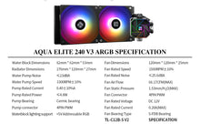 Cargar imagen en el visor de la galería, Thermalright Aqua Elite 240 V enfriador liquido para pc gamer MOD AQUUA ELITE
