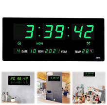 Cargar imagen en el visor de la galería, Reloj despertador digital Reloj de pared electrónico Pantalla de números grandes Reloj despertador junto a la cama Reloj montado en la pared MOD 3308
