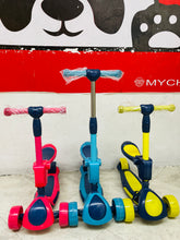 Cargar imagen en el visor de la galería, Patín para niños con asiento luz y sonido de 3 años hasta 10 años 3 alturas diferentes MOD 603
