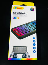 Cargar imagen en el visor de la galería, CONTROL TECLADO Nuevo Teclado inalámbrico Bluetooth 5,2 para tableta Android iOS Windows teclado retroiluminado teclas en inglés de 5 pulgadas Mini teclado recargable MOD Q-K807

