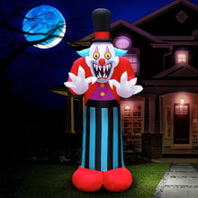 Cargar imagen en el visor de la galería, Figura inflable de payaso, Halloween con luces 2.40 cm MOD96923
